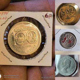 MaxSold Auction: This online auction features coins, including US, Canadian, French, English, Mexican, Jamaican, Commemorative, medallions, and more!