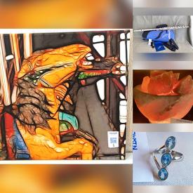 MaxSold Auction: This online auction features flute, salt lamp, stein, wood carving, silver & costume jewelry, rocks, crystals, & minerals, brass sculpture, Indigenous artwork, RC vehicles, and more!