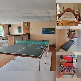 MaxSold Auction: This online auction features patio furniture, antique swivel chair, power & hand tools, tires/rims, dehumidifiers, sofa bed, ping-pong table, desk & chair, exercise equipment, small kitchen appliances, leather chair, and more!