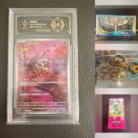 MaxSold Auction: This online auction features jewellery, Pokemon cards, collectibles, furniture, sports gear, tools, electronics, and much, much, more!!!