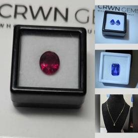 MaxSold Auction: This online auction features gemstone jewelry and loose gemstones, including tanzanites, rubies, emeralds, opals, citrines, amethysts, tourmalines, ametrines, aquamarines, sapphires, garnets, and more!