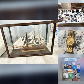 MaxSold Auction: This online auction features laminator, silver & costume jewelry, vinyl records, wall mirror, TV, candle wax, camera, vintage radio, action figures, porcelain dolls, Pokémon dolls, small kitchen appliances, model ships, monitor, storage tubs, watch, coins, and more!