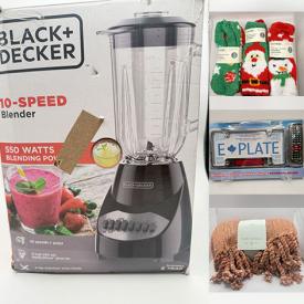 MaxSold Auction: This online auction features new items, including office supplies, tea towels, work gloves, beauty products, pet products, hand tools, infant products, jute baskets, footwear, winter hats & gloves, Squishmallows, craft kits, small kitchen appliances, and more!