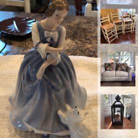 MaxSold Auction: This online auction features Cedar Chest, Deacons Bench, Royal Doulton figurines, Pier One chair, Corner Curio Cabinet, Gateleg table, and much more!