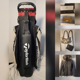 MaxSold Auction: This online auction features designer handbags, women’s clothing, outerwear, men’s & women’s footwear, golf bag & clubs, comics, fitness gear, and more!