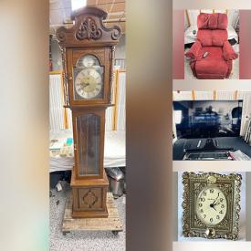 MaxSold Auction: This online auction features TV, lift recliner, vintage Seth Thomas clock, power tool, Christmas houses, and more!