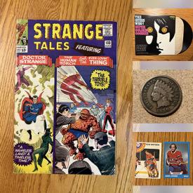 MaxSold Auction: This auction features Magazines, Collector Cards, Collector Figures, Mini Pucks, Mini Helmets, Pez, Viewmaster, Toy Cars, Pins, LPs, Sports Posters, Toy Cars, Smurfs, Comics, Coins, Pens and much much more!