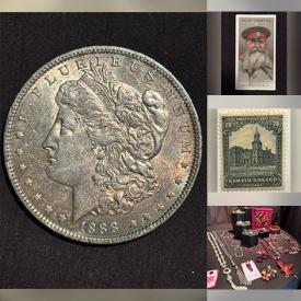 MaxSold Auction: This online auction features Robert Bateman print, cameras & accessories, collector plates, perfume bottle, First Day covers, vintage die-cast toys, sports collectibles, mantle clock, art pottery, fishing gear, vintage tins, stamps, antique humidor, vintage books, costume jewelry, coins, sports trading cards, and more!