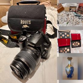 MaxSold Auction: This online auction features riding mowers, snow blower, enclosed cargo trailer, TV, hardware, karaoke machine, golf clubs, rolling tool chests, power & hand tools, chainsaw, air compressor, NIB security kit, silver, gold, & costume jewelry, watches, coins, art glass, Pokémon card, cameras & lenses, and more!