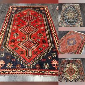 MaxSold Auction: This online auction features Persian rugs & runners, including Mashhad, Hamadan, Kashan, Arak, Turkman, Shiraz, Kilim, Naeen, and more!