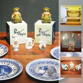 MaxSold Auction: This online auction features VINTAGE: Eatonia clothes wringer; Munro table hockey game; galvanized steel wash stand; rocker; 50's tin dollhouse. CHINA: Royal Doulton, Clarice Cliff "Harvest" Royal Staffordshire dish set; Aynsley, Coalport, Carleton, Copeland, Wedgwood. COLLECTIBLE: Horse racing souvenir glasses; 1967 Centennial glasses; Belleek vase and bucket; McDonald's toys and much more!