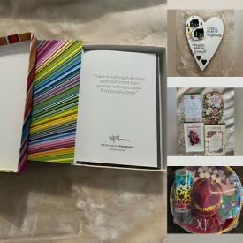 MaxSold Auction: This online auction features Swarovski figurine, barware, Earthwork pottery, calligraphy set, pet products, ornaments, cookbooks, children’s books, CDs, games, and more!