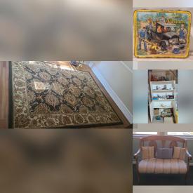 MaxSold Auction: This auction features Banquet Chairs, Exercise Equipment, Shelving,  Mirrors, Framed Wall Art,  Occasional Chairs, Writing Table, Ashley Sofa, Hutch,  Lamps, Office Furniture, Dehumidifier, Kitchen Appliances, Windows, ShopVacs, Tools, Hardware,  Turntables, Suitcases, Dinnerware, linens, VHS VCR and much much more!