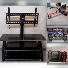 MaxSold Auction: This online auction features computer desk, men’s & women’s footwear, planter, TV, small kitchen appliances, electric fireplace, fitness gear, power tool, Pokémon cards, printer, hoverbard/kart, pet products, and more!