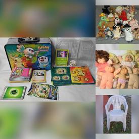 MaxSold Auction: This online auction features American Girl dolls & accessories, action figures, infant clothing, Star Wars collectibles, Disney collectibles, Beanie Babies, cookie jar, NIP Barbies, Squishmallows, Hummels, Pokémon collectibles, perfume bottles, and more!