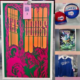 MaxSold Auction: This online auction features Pokémon collectibles, rock band posters, new toys, Star Wars collectibles, Funko Pops, non-sports trading cards, sports trading cards, vintage costume, Dragon Ball Z collectibles, Pez dispensers, Marvel collectibles, RC toy, new parfums, wooden trains, movie posters, Roma Tearne print, women’s clothing, and more!