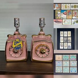 MaxSold Auction: This online auction features vintage Seizan Geisha lamps, vintage Avon bottles, metal signs, Pokémon collectibles, costume jewelry, banknotes, cabinet cards, tintypes, vintage books, vintage postcards, and more!