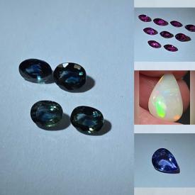 MaxSold Auction: This online auction features gemstone jewelry and loose gemstones, including citrines, opals, sapphires, amethyst, tanzanites, zircons, tourmalines, aquamarine, rubies, garnets, peridots, and more!