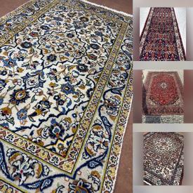 MaxSold Auction: This online auction features Persian rugs & runners, including Kashan, Hamedan, Shiraz, Torkaman, Ardebil, Zanjan, and more!