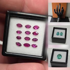 MaxSold Auction: This online auction features gemstone jewelry and loose gemstones, including emeralds, peridots, sapphires, opals, aquamarines, rubies, amethysts, tanzanites, citrines, spinels, and more!