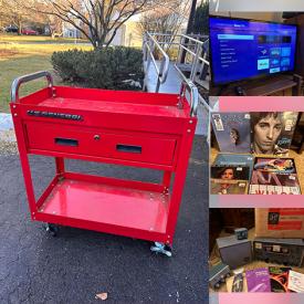 MaxSold Auction: This online auction features exercise equipment, antique play kitchen, antique tins, club chair, roll top desk, Christmas village, vinyl records, CDs, stereo components, computer parts, TVs, monitors, pressure washer, cameras & lenses, small kitchen appliances, Lodge cast iron pans, mini washing machines, hardware, DVDs, Ham radio equipment, telescope, barstools, BBQ grill, garden tools, generators, wood chipper, snowblower, tiller, power & hand tools, chainsaws, home electronics, printers, vintage video games, air purifiers, and much, much, more!!!