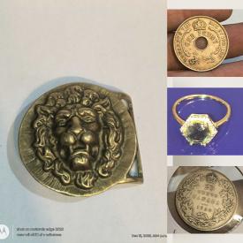 MaxSold Auction: This online auction features coins, silver & costume jewelry, vinyl records, watches, McCoy pottery, game, cookie jars, decorative plates, insulators, and more!