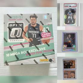 MaxSold Auction: This online auction features sports trading cards, sports collectibles, NIP sunglasses, Funko Pops, non-sports trading cards, NIP Hot Wheels, Yu-Gi-Oh cards, Pokémon cards, monitor, skateboard, desktop computers, vinyl records, new die-cast vehicles, and more!