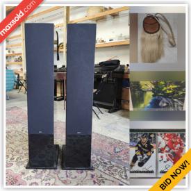 MaxSold Auction: This online auction features jerseys, outerwear, sports trading cards, Pokémon cards, Johanna Van Kempen watercolour, mantel clock, antique books, bagpipes, kilts, home electronics, vintage snowshoes, games, and more!