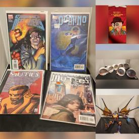 MaxSold Auction: This online auction features novelty teapot, art glass, Blue Mountain pottery, collector plates, video game controllers & games, graphic t-shirts, outerwear, women’s clothing, footwear, games, puzzles, DVDs, graphic novels, children’s books, toys, action figures, Star Wars collectibles, vintage tin, Squishmallows, Transformers, comics, and much, much, more!!!