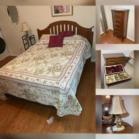 MaxSold Auction: This online auction features Hummels, Royal Doulton figurines, small kitchen appliances, desk, printer, Hummel lamps, lingerie chest, metal wall art, power recliner, TV, home electronics, CDs, area rugs, garden tools, garden art, resin shelves, games, puzzles, toys, collector spoons, vinyl records, Hallmark ornaments, costume jewelry watches, planters, Keirstead prints, mobility aids, sofabed, teacup/saucer sets, and more!