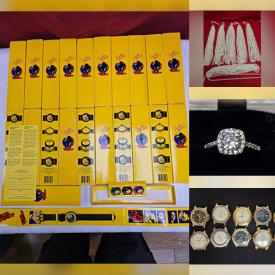 MaxSold Auction: This online auction features jewellery, artwork, decorative plates, wristwatches, collectible trading cards, craft supplies, electronics, clothing, games, memorabilia, china, and much, much, more!!!