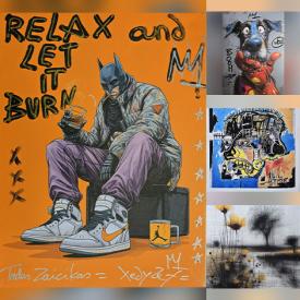 MaxSold Auction: This online auction features Tadas Zaicikas (Tedy Zet) paintings, Elena Vaisman paintings, Jean-Michel Basquiat print and more!