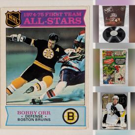 MaxSold Auction: This online auction features sports trading cards, comics, vinyl records, and more!