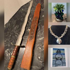 MaxSold Auction: This online auction features silver & costume jewelry, vintage miniature shoe figurines, Funko Pops, perfume bottles, Indigenous artwork, duck decoys, motorcycle apparel, sports trading cards, DVDs, antique adding calculator, antique planter, vinyl records, comics,  Frank Nulf sketches, vintage silk ties, pocket watches, jadeite sculpture, Swarovski jewelry, knitting needles, and more!