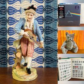 MaxSold Auction: This online auction features stamps, antique Sadler tea set, silver, gold, & costume jewelry, antique books, coins, vintage cameras, Wade figurines, vintage pipe, Depression glass, marbles, teacup/saucer sets, art supplies, art glass, puzzles, vinyl records, comics, CDs, Civil War collectibles, antique bottles, character watches, children’s books, and more!