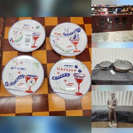 MaxSold Auction: This online auction features metal wall art, decorative plates, DVDs, children’s books, men’s & women’s clothing & footwear, outerwear, dehumidifiers, vintage nutcracker, small kitchen appliances, art glass, art pottery, bronze statue, papyrus art, exercise equipment, sewing machine, Red Dragon tea set, beauty appliances, costume jewelry, monitors, coins, and more!