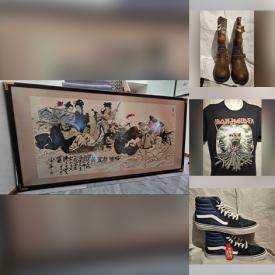 MaxSold Auction: This online auction features new items, including graphic t-shirts & tank tops, sports apparel, men’s & women’s footwear, children’s footwear, men’s wallets, bandanas & face masks, costume jewelry, sunglasses, belt buckles, lighters, ties, costume hair wigs, tote bags, patches, baby jumpers, women’s clothing, outerwear, winter hats, scarves, and vintage stained glass panels, Leo Wong watercolor, banknotes, vintage Chinese paintings, vintage cabinet pulls, tatto design book, sports trading cards, Ken Danby prints, and more!