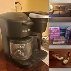 MaxSold Auction: This online auction features heaters, fitness gear, women’s Fluevogs, hand tool, couch bed, antique sewing table, small kitchen appliances, sectional sofa, Royal Doulton figurine, antique books, humidifier, and more!