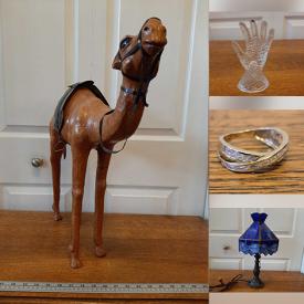 MaxSold Auction: This online auction features vintage Mexican pottery, wicker baskets, CDs, decorative plate, toys, children’s books, Pierrot clown collectibles, DVDs, yarn, art glass, graphic t-shirts, women’s clothing, costume jewelry, watches, brass collectibles, coins, stained glass lamp, and more!