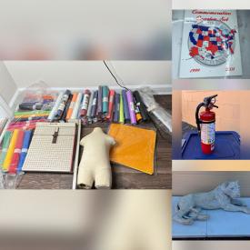 MaxSold Auction: This online auction features costume jewelry, craft supplies, watches, cameras, video game console & games, NIB humidifier, lawn mower, Beyblade collection, game, garden tools, NIB counter stools, stereo components, animated Santa, power tool, pet products, monitors, door cameras, printer, and more!