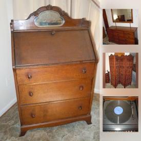 MaxSold Auction: This online auction features furniture, electronics, household appliance, artwork, collectibles, decor, lamps, metalware, glassware, servingware, kitchenware, kitchen appliance and much more!