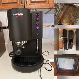 MaxSold Auction: This online auction features vintage toys, new beauty products, bedroom furniture, refrigerator, crystal decanter, TVs, vintage tufted furniture, area rug, dining table & chairs, small kitchen appliances, and more!