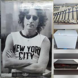 MaxSold Auction: This online auction features sports trading cards, toys, children’s books, fishing gear, garden art, garden tools, sewing machines, power & hand tools, games, antique typewriter, solar lights, craft stamps, stereo components, chainsaw, office supplies, chest freezer, vintage bottles, fitness gear, BBQ grill, men’s clothing, ladders, bikes, kids’ costumes, monitors, and more!