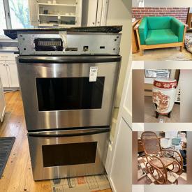 MaxSold Auction: This online auction features area rugs, barrel chairs, hand tools, washer, dryer, planters, telescope, Goebel figurines, outerwear, glass top dining table, small kitchen appliances, BBQ grill, patio furniture, wood carvings, art glass, Yamaha keyboard, guitar, art pottery, refrigerator, upright freezer, dishwasher, double wall oven, games, DVDs, women’s footwear, children’s books, platform bed, mini-fridge, yarns, silver, gold, & costume jewelry, printer, desk, office supplies, and more!