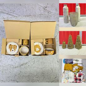 MaxSold Auction: This online auction features faux greenery, metal shelving, decorative lights, vintage brass clock, throw blankets & pillows, baby clothes, toys, area rug, art glass, and more!