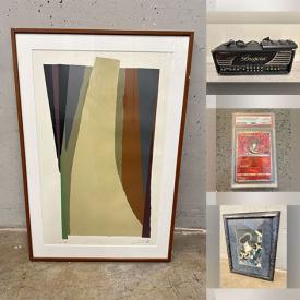 MaxSold Auction: This online auction features wall mask, pokémon collectibles, vinyl records, power & hand tools, hardware, garden tools, TVs, fishing gear, lawnmower, Blue Mountain pottery, antique books, costume jewelry, vintage Pyrex, bike, golf clubs, salt lamps, brass collectibles, guitar amp, and more!