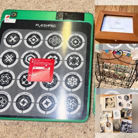 MaxSold Auction: This online auction features yarn, men’s & women’s clothing, games, Blu-ray movies, video games, winter hats, die-cast vehicles, art glass, kids’ clothing, children’s books, Legos, milk glass, Stangle dish, vintage Pyrex, art pottery, art & craft supplies, pet products, planters, decorative plates, dollhouse furniture, wood carving, office supplies, puzzle, and more!