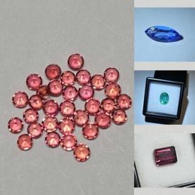MaxSold Auction: This online auction features loose gemstones, including Aquador, opals, tourmalines, sapphires, aquamarines, citrines, peridots, tanzanites, emeralds, helidor, catseye scapolite, zircons, garnets, and more!