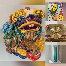 MaxSold Auction: This online auction features E. Gils paintings, Paul Pinola artwork, stained glass panel, Indigenous artwork, Trisha Romance artwork, art glass, Lennon Bella artwork, vintage handbags, cookie jar, vintage metal figurines, Chinese pottery, teacup/saucer sets, Mexican Folk Art, art pottery, costume jewelry, Chris De Combe paintings, coins, banknotes, and more!