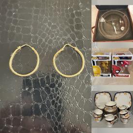 MaxSold Auction: This online auction features gold, silver, & costume jewelry, Funko Pops, agate slice wall art, Kweenie collectibles, Nao figurines, tea sets, G. Veller paintings, TV, and more!